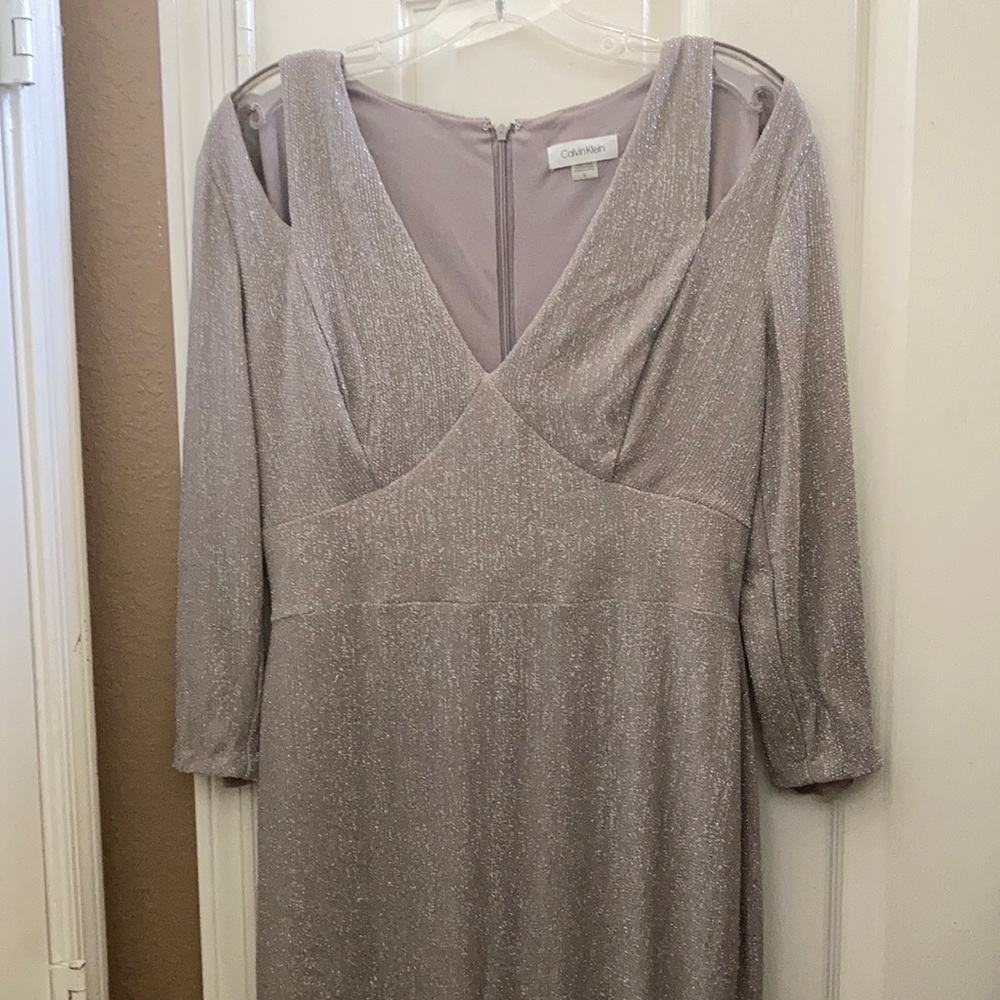 FINAL MARKDOWN Shimmery Calvin Klein dress 10